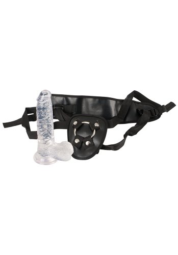 Crystal Clear Strap-On with Harness