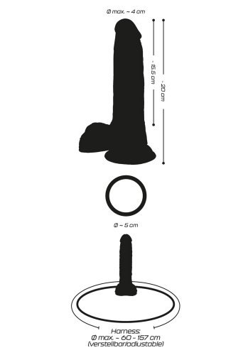 Crystal Clear Strap-On with Harness