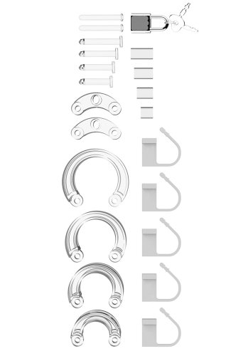 Mancage Modell 04 Kyskhetsbälte, transparent