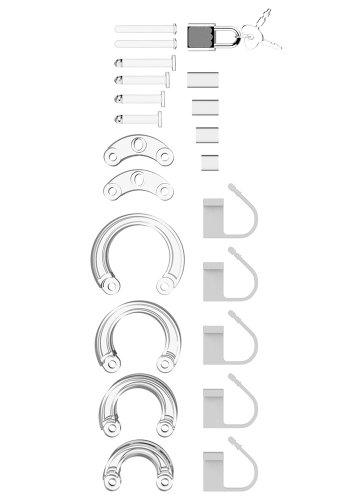 Mancage Modell 05 Kyskhetsbälte, transparent