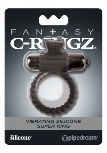 Fantasy Vibrating Super Ring, Black