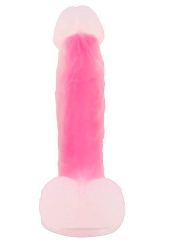 Realistisk dildo med sugpropp, rosa