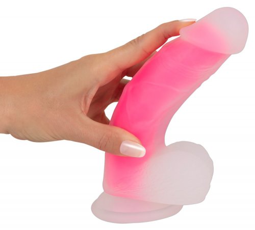 Realistisk dildo med sugpropp, rosa