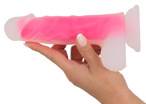 Realistisk dildo med sugpropp, rosa