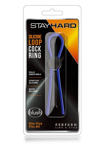 Silicone Loop Penisring, Blå
