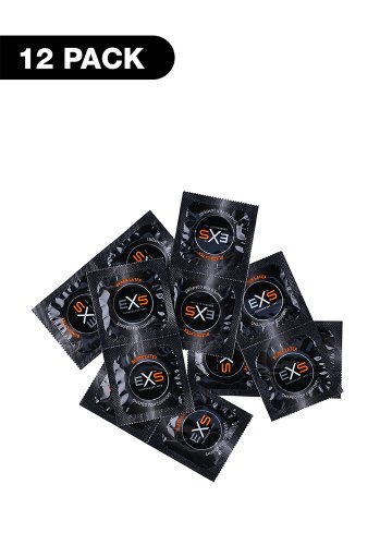 EXS Black Latex Kondom 12-pack