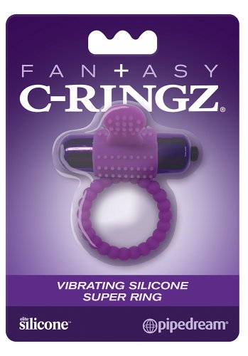 Fantasy Vibrating Super Ring, Purple