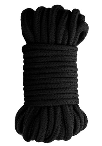 Thick Black Bondage Rope, 10 m