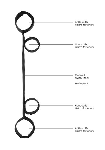 Spreader Bar with Hand and Ankle Cuffs