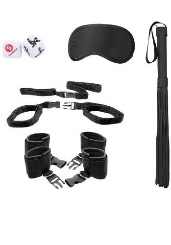 Bed Post Bindings Restraint Kit, Black
