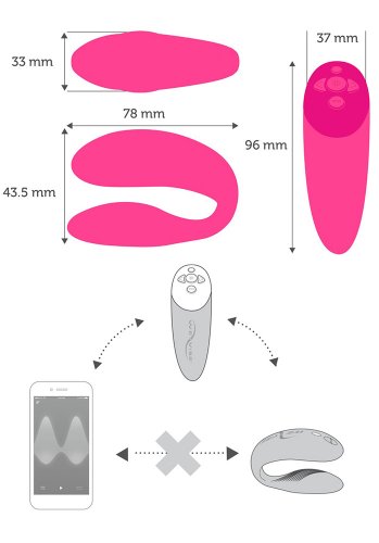 We-Vibe Chorus Parvibrator Rosa