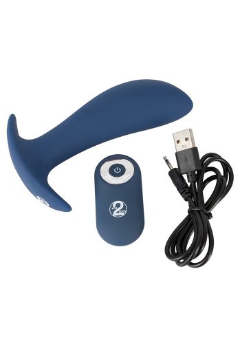 Trådlös vibrerande analplugg, uppladdningsbar