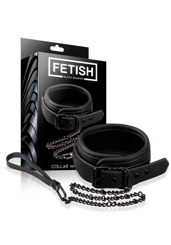 Fetish Black Shadow Krage och koppel