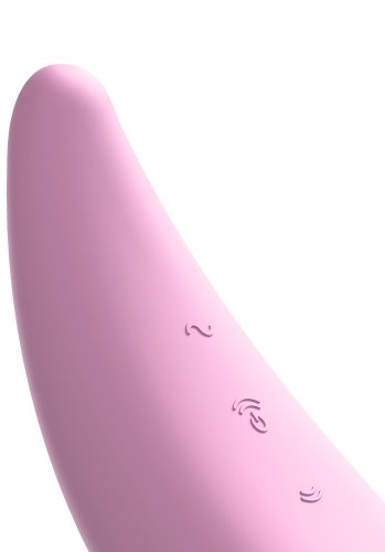 Satisfyer Curvy 3 Plus Rosa, Lufttrycksvibrator med App