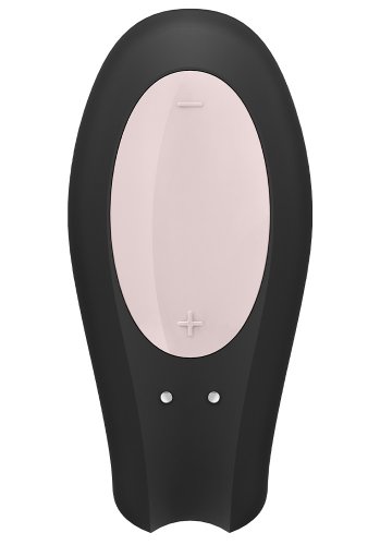 Satisfyer Double Joy Parvibrator, Svart