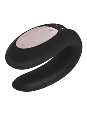 Satisfyer Double Joy Parvibrator, Svart
