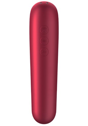 Satisfyer Dual Love Air Pulse Vibrator, red