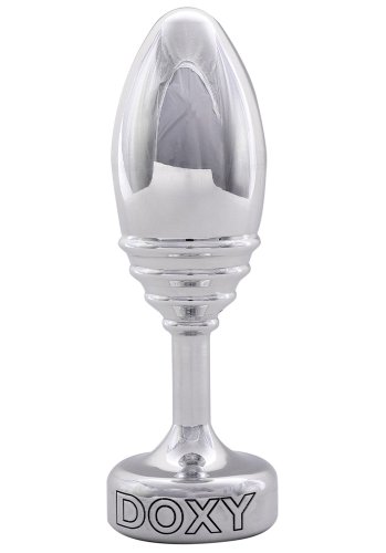 Doxy Ribbed Metall Butt plug