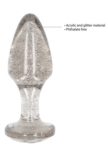 Glitter Analplugg-Set 3 delar