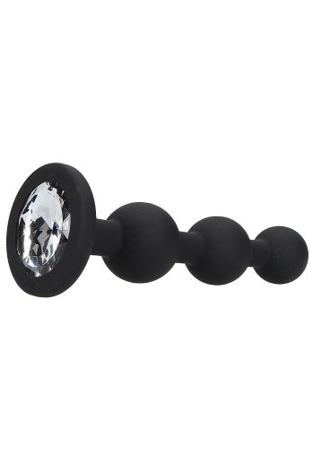 Silicone Beaded Diamond Butt Plug