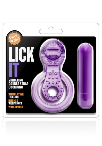 Lick It, dubbel penisring med vibrator