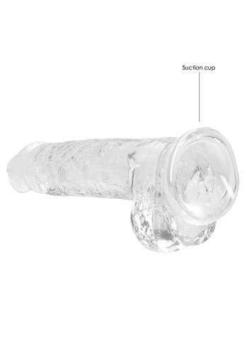 Crystal Clear dildo 19 cm, Clear