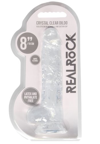 Crystal Clear dildo 19 cm, Clear