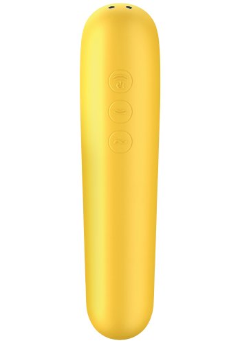 Satisfyer Dual Love Air Pulse Vibrator, yellow