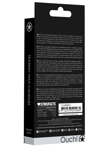 BDSM Vaxljus Svarta 4-pack