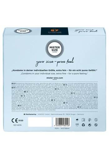 Mister Size Kondomer 57 mm, 36-pack