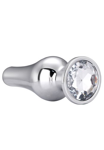 Gleaming Love Medium Pleasure Plug, Silver