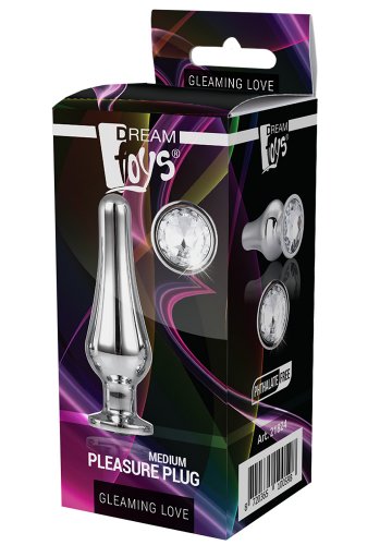 Gleaming Love Medium Pleasure Plug, Silver