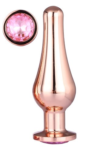 Gleaming Love Large Pleasure Plug, Rose Gold