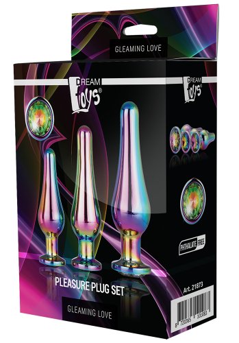Gleaming Love Pleasure Plug Set, Holographic