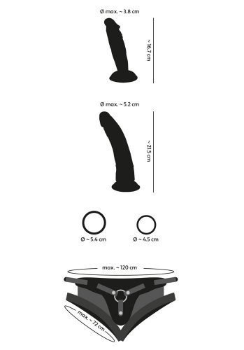 Strap-On Kit with two dildos