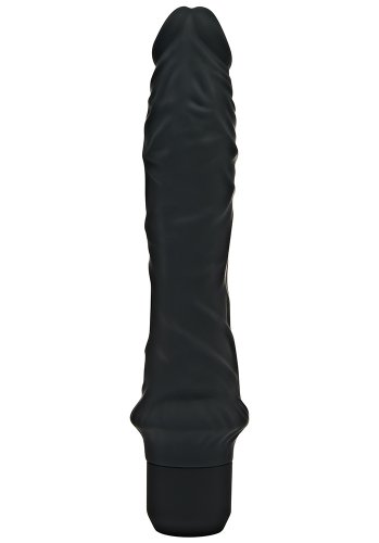 Classic Silicone Black Large Massager