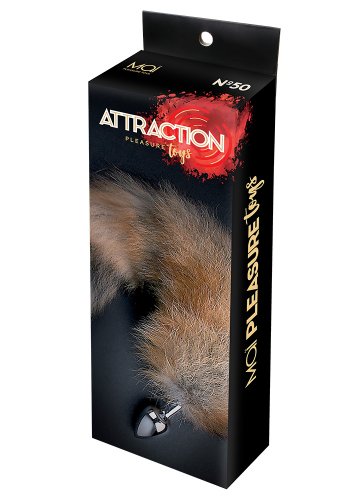 Rävsvans med analplugg i metall, small