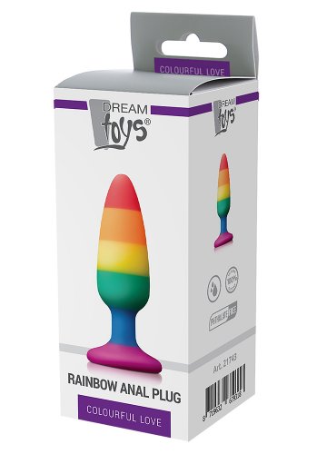 Rainbow Analplugg, medium