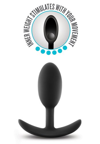 Anal Adventures Platinum Vibra Slim Plug, Medium