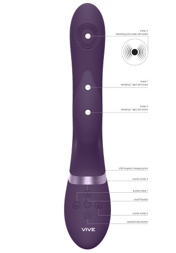 VIVE Aimi Triple Action G-Spot Rabbit, purple