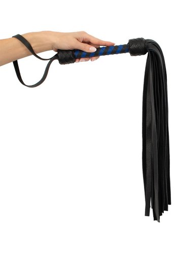 Leather Flogger, Blue