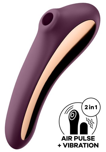 Satisfyer Dual Kiss Wine Red