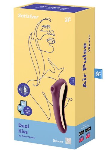 Satisfyer Dual Kiss Wine Red