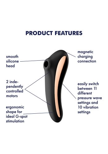Satisfyer Dual Kiss Black
