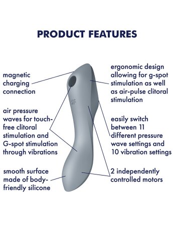 Satisfyer Curvy Trinity 3, Bluegrey