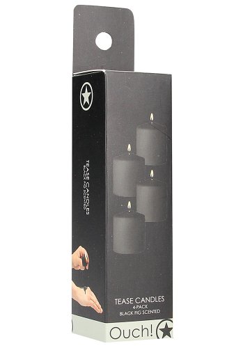 Ouch Tease Candle 4-pack, svart