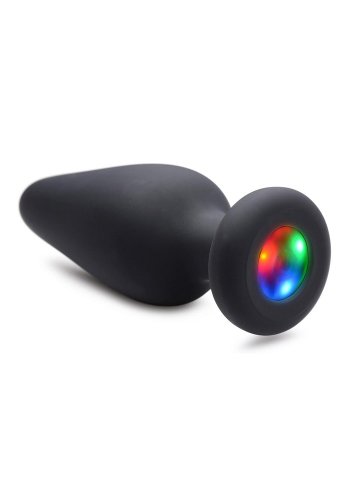 Light-Up Silikon Analplugg, Large