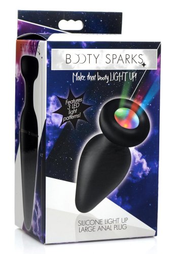 Light-Up Silikon Analplugg, Large