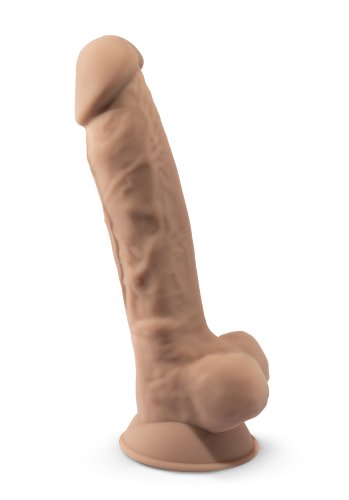 Dual Density Dildo med pung 18 cm