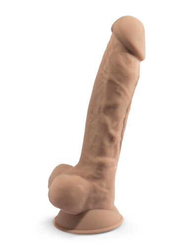 Dual Density Dildo med pung 18 cm